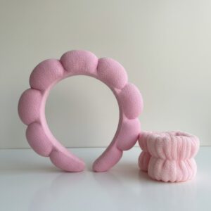 ربطة رأس غيوم وأساور معصم قطنية